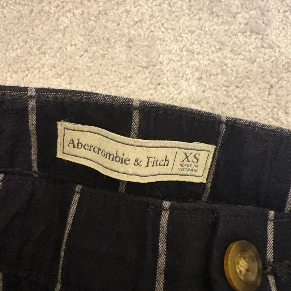 Abercrombie & Fitch Black Striped Pants XS